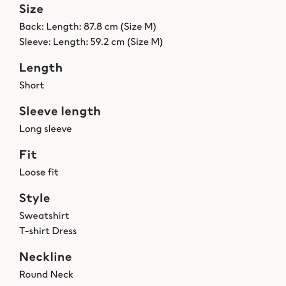 H&M • Adorable Sweatshirt Style ATLANTA Dress - Picture 7 of 16